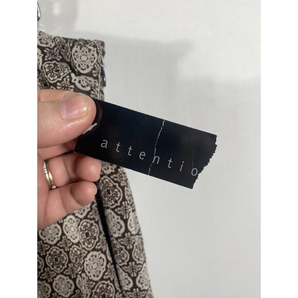 Attention Kmart Skirt Sz XL Brown White Print Chiffon Y2K Boho Forest Fairy NEW - Picture 10 of 15